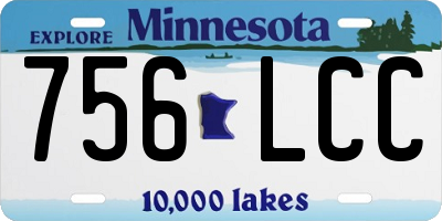 MN license plate 756LCC