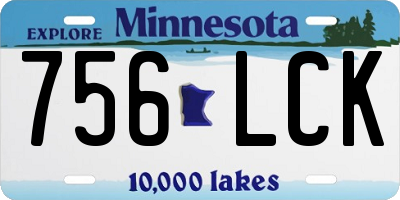 MN license plate 756LCK