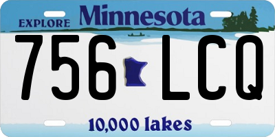 MN license plate 756LCQ