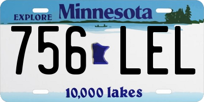 MN license plate 756LEL
