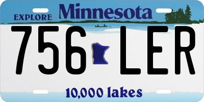 MN license plate 756LER