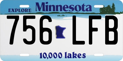 MN license plate 756LFB