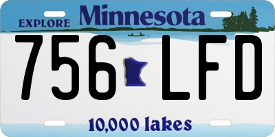 MN license plate 756LFD