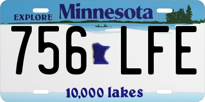 MN license plate 756LFE