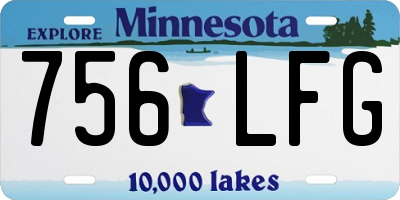 MN license plate 756LFG