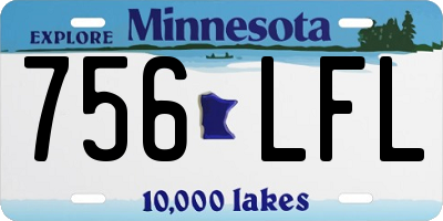 MN license plate 756LFL