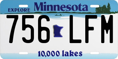 MN license plate 756LFM