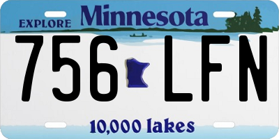 MN license plate 756LFN