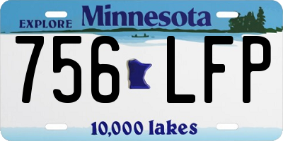 MN license plate 756LFP