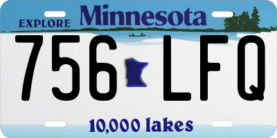 MN license plate 756LFQ