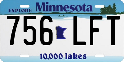 MN license plate 756LFT