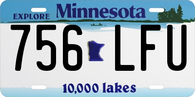 MN license plate 756LFU