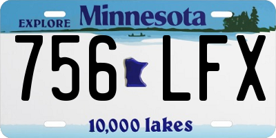 MN license plate 756LFX