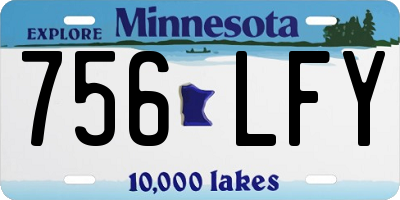 MN license plate 756LFY