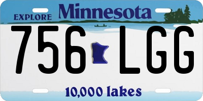 MN license plate 756LGG