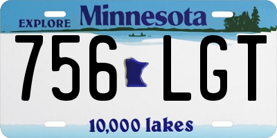 MN license plate 756LGT