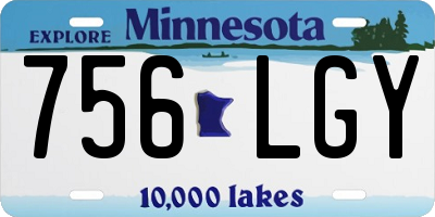MN license plate 756LGY