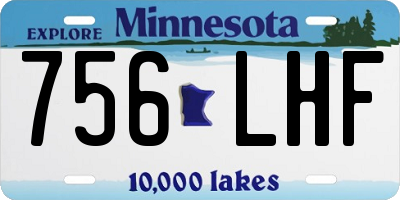 MN license plate 756LHF