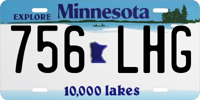 MN license plate 756LHG