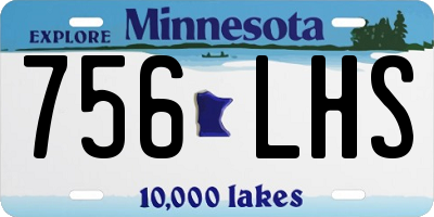 MN license plate 756LHS