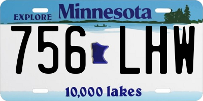MN license plate 756LHW