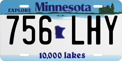 MN license plate 756LHY