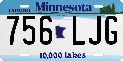MN license plate 756LJG