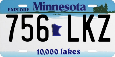 MN license plate 756LKZ