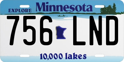 MN license plate 756LND
