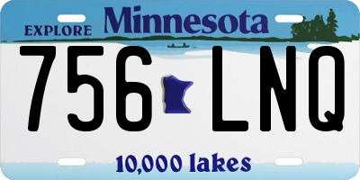 MN license plate 756LNQ