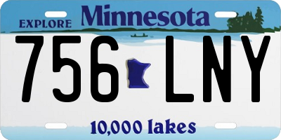 MN license plate 756LNY