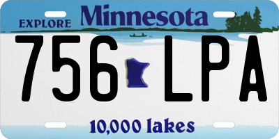 MN license plate 756LPA