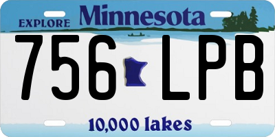 MN license plate 756LPB