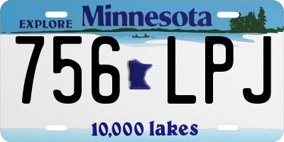 MN license plate 756LPJ