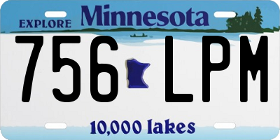 MN license plate 756LPM