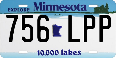 MN license plate 756LPP