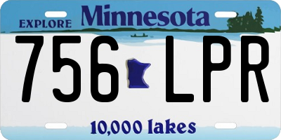 MN license plate 756LPR
