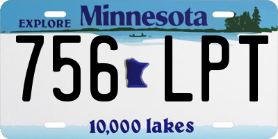 MN license plate 756LPT