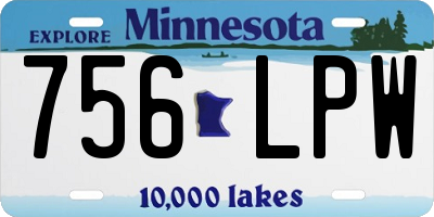 MN license plate 756LPW