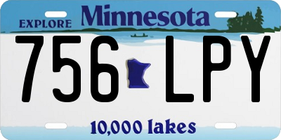 MN license plate 756LPY