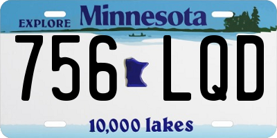 MN license plate 756LQD