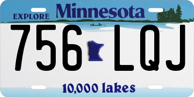 MN license plate 756LQJ