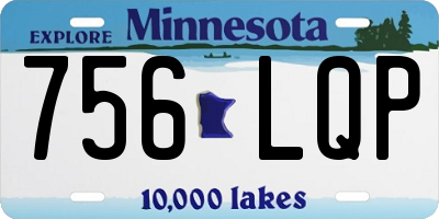 MN license plate 756LQP