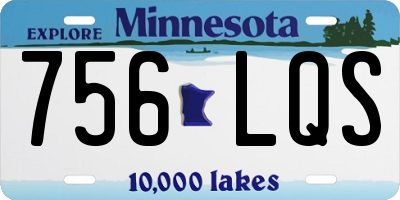 MN license plate 756LQS