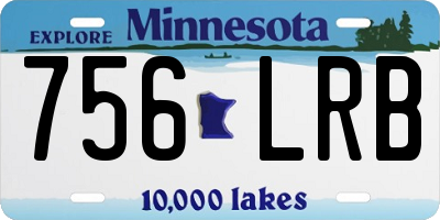 MN license plate 756LRB