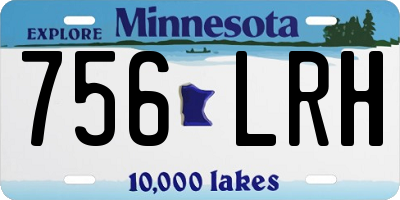 MN license plate 756LRH