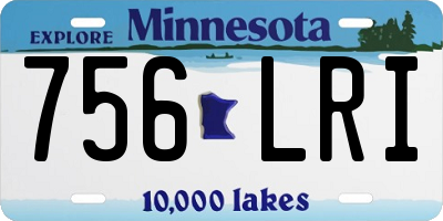 MN license plate 756LRI