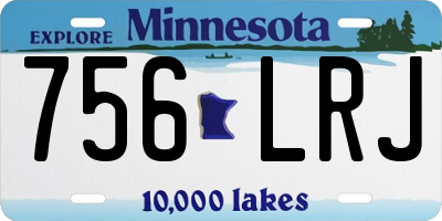 MN license plate 756LRJ