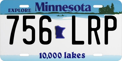 MN license plate 756LRP