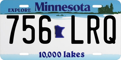 MN license plate 756LRQ